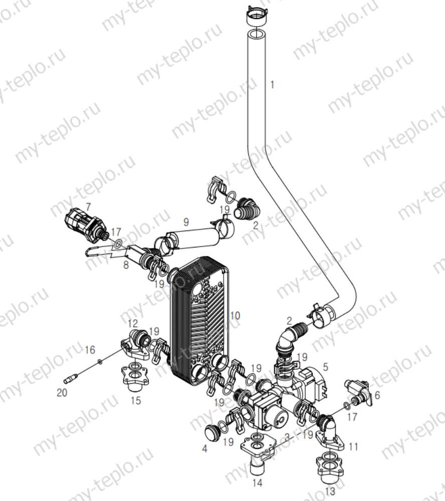 Строение теплообменника котел дэу 350 запчасти купить в Махачкале