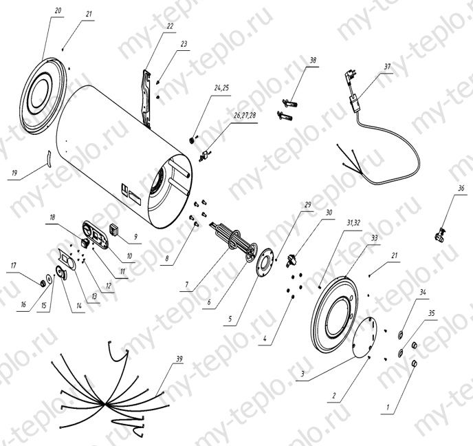 запчасти Термекс IR 120 V