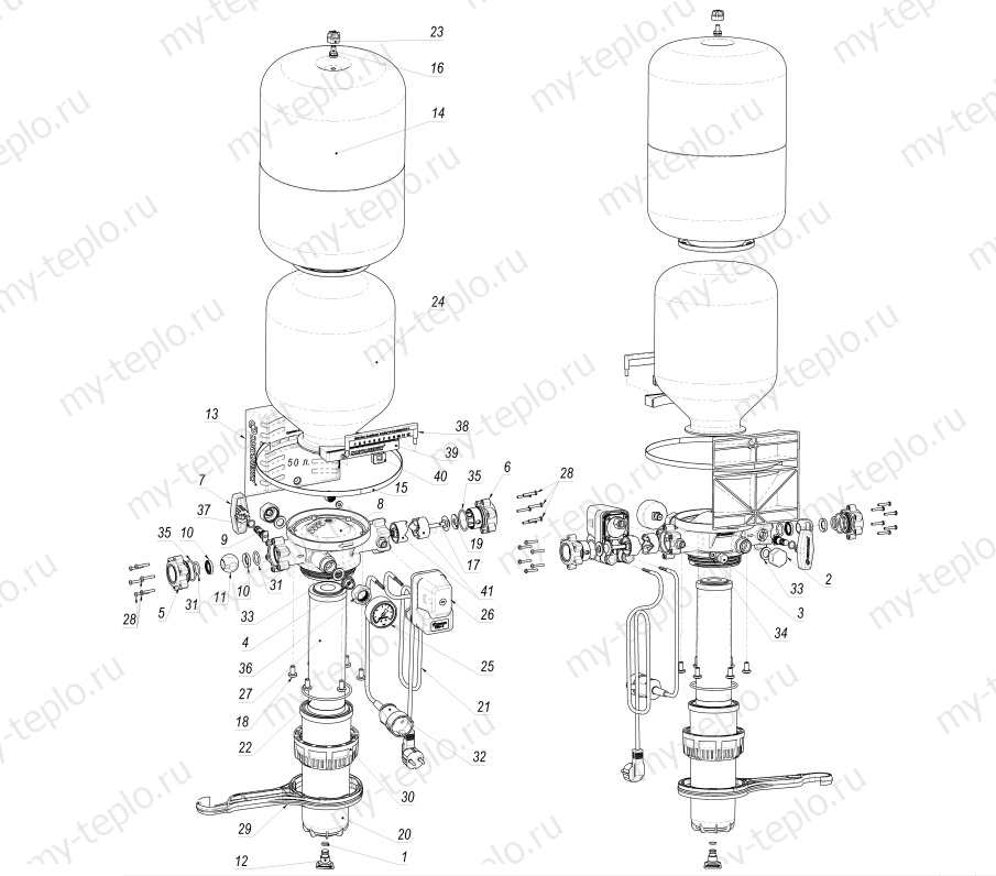 запчасти Джилекс КРАБ 50 для насосной станции