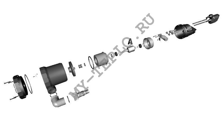 Запчасти Джилекс Дренажник 170/9: схема